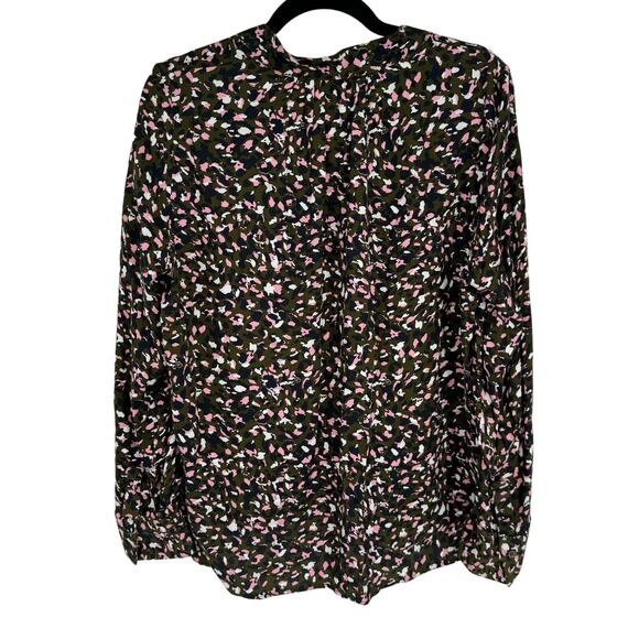ZADIG & VOLTAIRE Tink Abstract Print Button Front Blouse Top Multicolor Size M - Picture 4 of 6